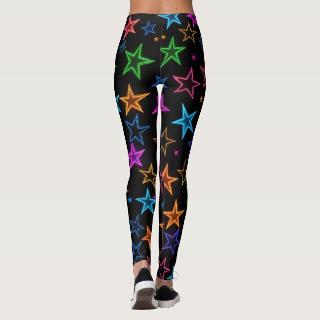 Neon Stars Leggings (Baksida)