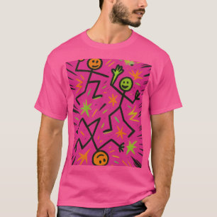 Neon Stick figurer Tank - Tecknad Chaos Energy T Shirt