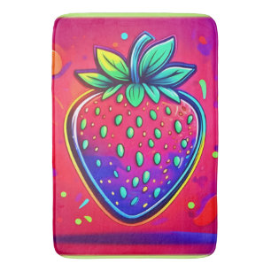 Neon Strawberry Pop Badrumsmatta