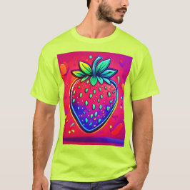 Neon Strawberry Pop T Shirt