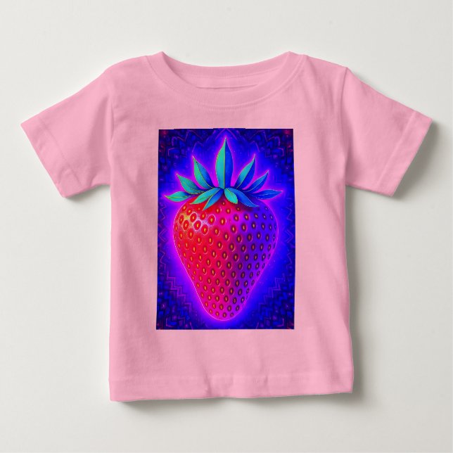 NEON STRAWBERRY T SHIRT (Framsida)