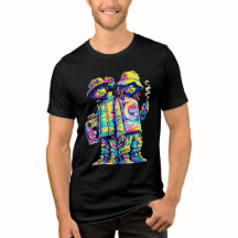 Neon Street Vibes Hip Hop Duo Grafik
