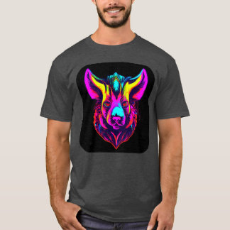 Neon Style Färg Elektro Rave Party rolig T Shirt