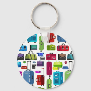 Neon Suitcases Nyckelring