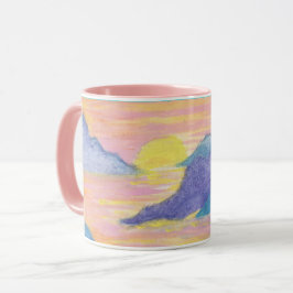 Neon Sunset by Lyric Rivera - Coffee Mugg