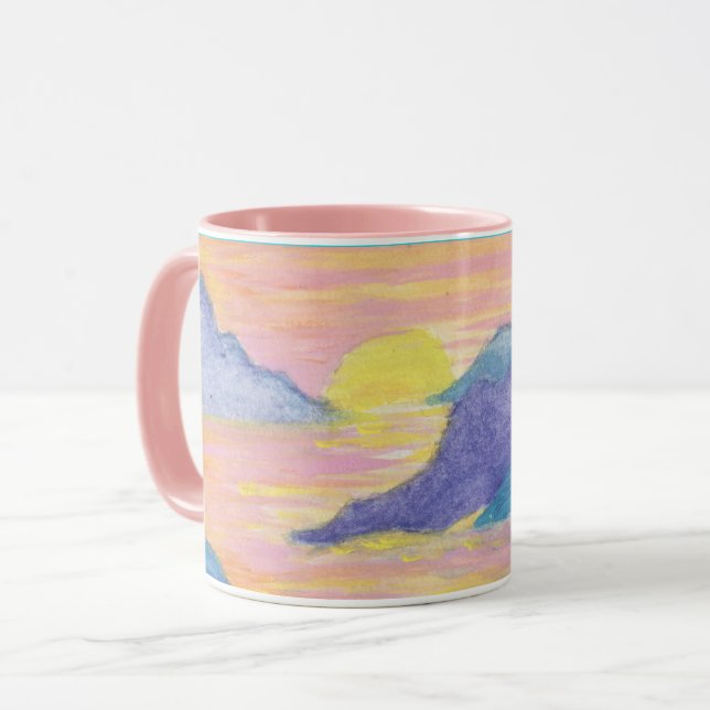 Neon Sunset by Lyric Rivera - Coffee Mugg (Framsida vänster)