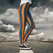 Neon Sunset Orange och Ocean Blue Coola Stripe