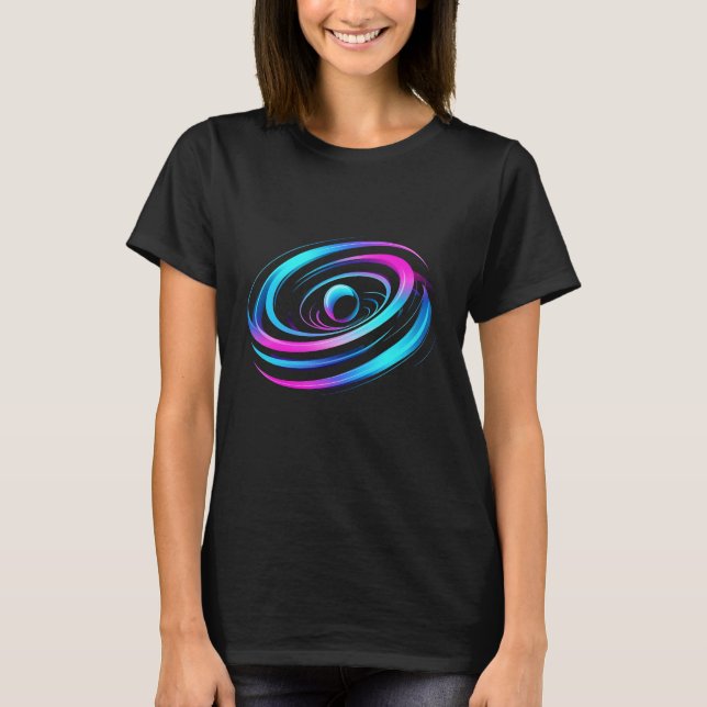 Neon Swirl Dreamscape T-Shirt (Framsida)