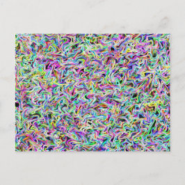 Neon Swirl-vykort Vykort