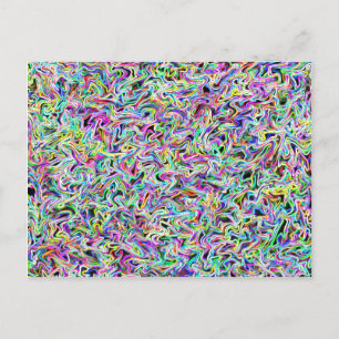 Neon Swirl-vykort Vykort