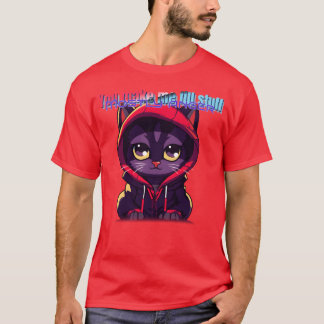 neon t-shirt design Med katter och ilska rolig