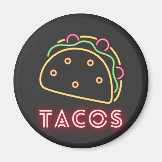 Neon Tacos Symbol Magnet (Framsidan)