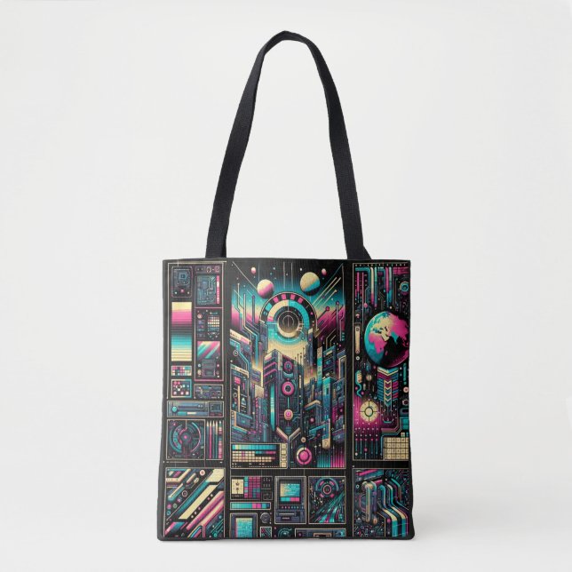 Neon Tech Odyssey Tygkasse (Framsida)