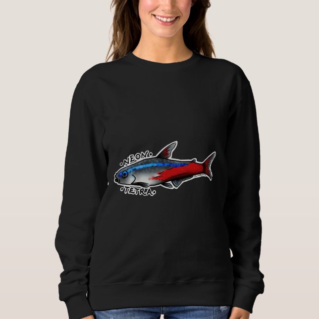 Neon Tetra Fish T Shirt (Framsida)