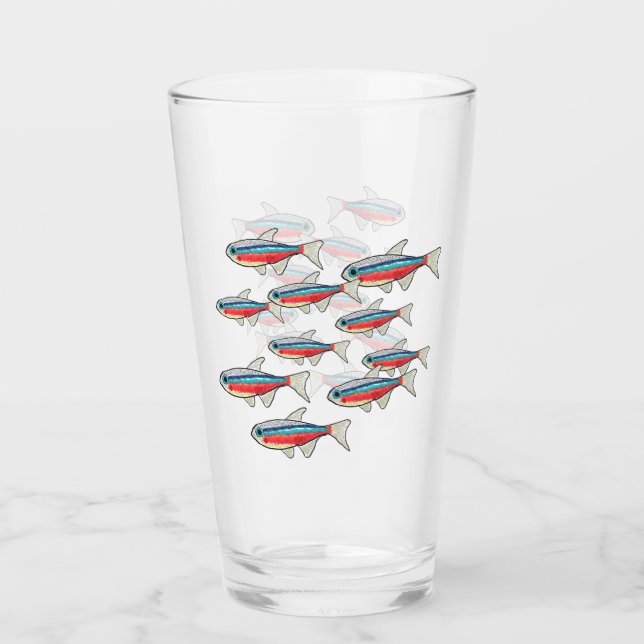 Neon Tetra Glaskopp (Framsida)