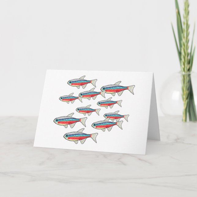 Neon Tetra Kort (Framsida)