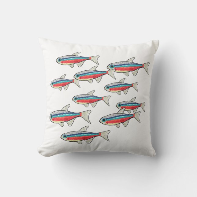 Neon Tetra Kudde (Framsida)
