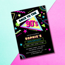 Neon Tillbaka till 90-talet Retro 30-årsfest