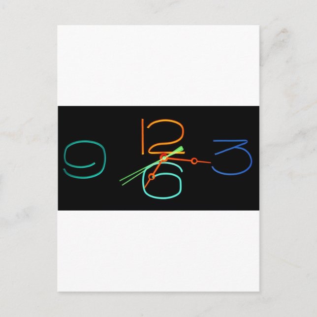 Neon Time Vykort (Framsida)