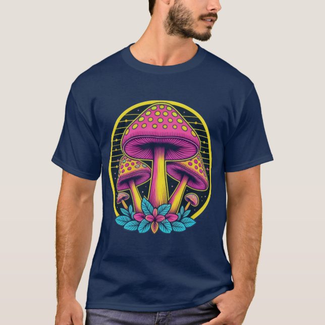 Neon Toadstool Trio T Shirt (Framsida)