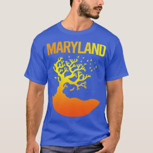 Neon Träd Art Maryland T Shirt