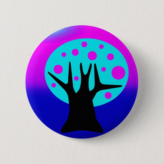 Neon Träd Buttons Knapp (Framsida)