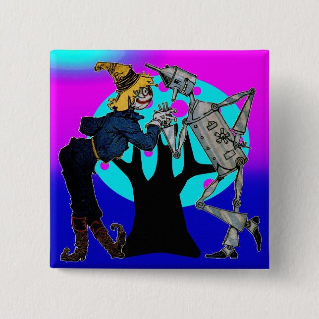 Neon Träd Buttons Knapp (Framsida)