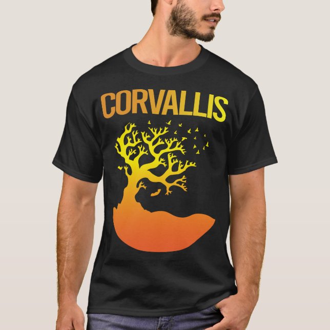 Neon Träd - Corvallis T Shirt (Framsida)