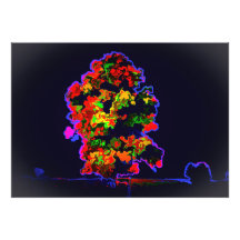 Neon Träd Explosion