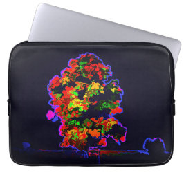 Neon Träd Explosion Laptop Fodral
