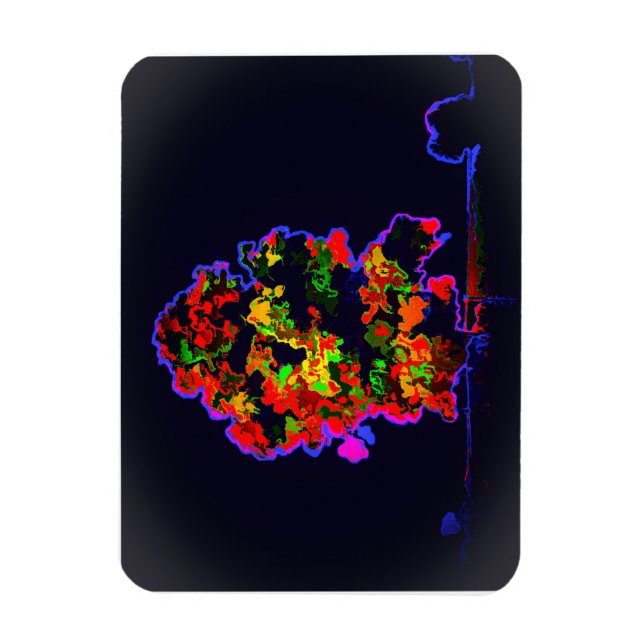 Neon Träd Explosion Magnet (Vertikal)