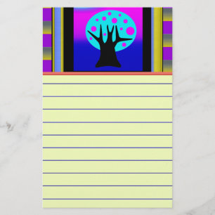Neon Träd Letterhead Brevpapper