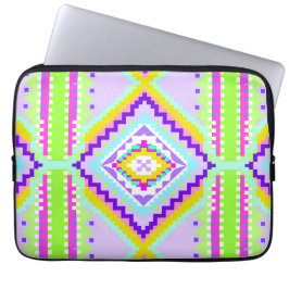 Neon Tribala Drömmar Kalejdoskop Laptop Fodral