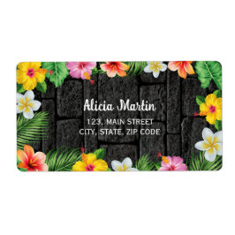 Neon Tropical Forest Summer Hawaii Födelsedagsfest Fraktsedel