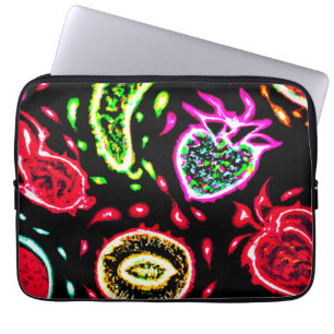 Neon Tropical Fruits Mönster Art. Buy Now Laptop Fodral