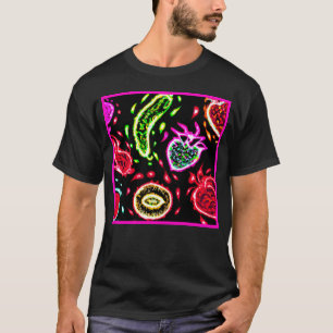 Neon Tropical Fruits Mönster Art. Buy Now T Shirt