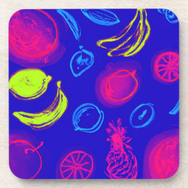Neon Tropical Fruits Mönster Art. Buy Now Underlägg