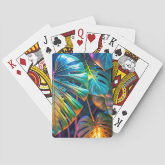 Neon Tropical Lövs Casinokort