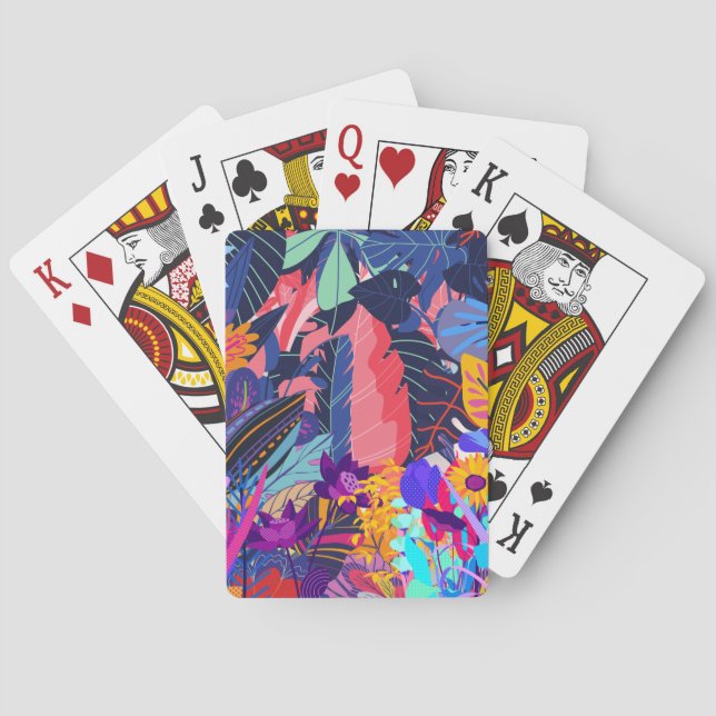 Neon Tropical Mönster USB Flash-enhet Casinokort (Baksidan)