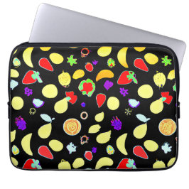 Neon Tropik Fruits Burst Laptop Fodral
