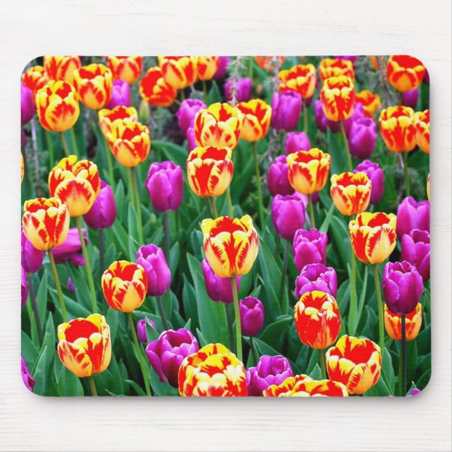 Neon Tulips Mousepad Musmatta (Framsidan)