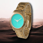 Neon Turkvoise Solid Färg | Klassisk Armbandsur<br><div class="desc">Neon Turcos - Vi presenterar tidsgränsen för Solid Färg Design: en fängslande blandning av klassisk form och enkelhet i eleganten. Den här utformningen är en firande av den kraft och skönhet som finns i en enda, slående nyck. Med undantag för sofistikeringen omfattar den fasta utformningen av färg det väsentliga i...</div>