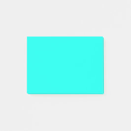 Neon Turkvoise Solid Färg | Klassisk Post-it Block