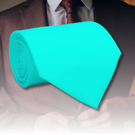 Neon Turkvoise Solid Färg | Klassisk Slips