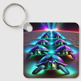 Neon Turtlles mars Nyckelring