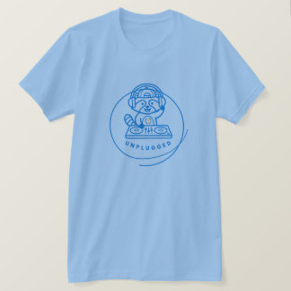 Neon-tvättbjörn-DJ-T-shirt T Shirt