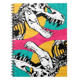 Neon Tyrannosaurus Rex Tote Anteckningsbok