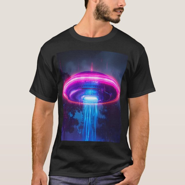 Neon Ufo T Shirt (Framsida)