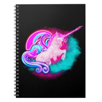 Neon Unicorn Anteckningsbok