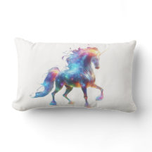 Neon Unicorn Art – Glowing Fantasy Horse Rainbow